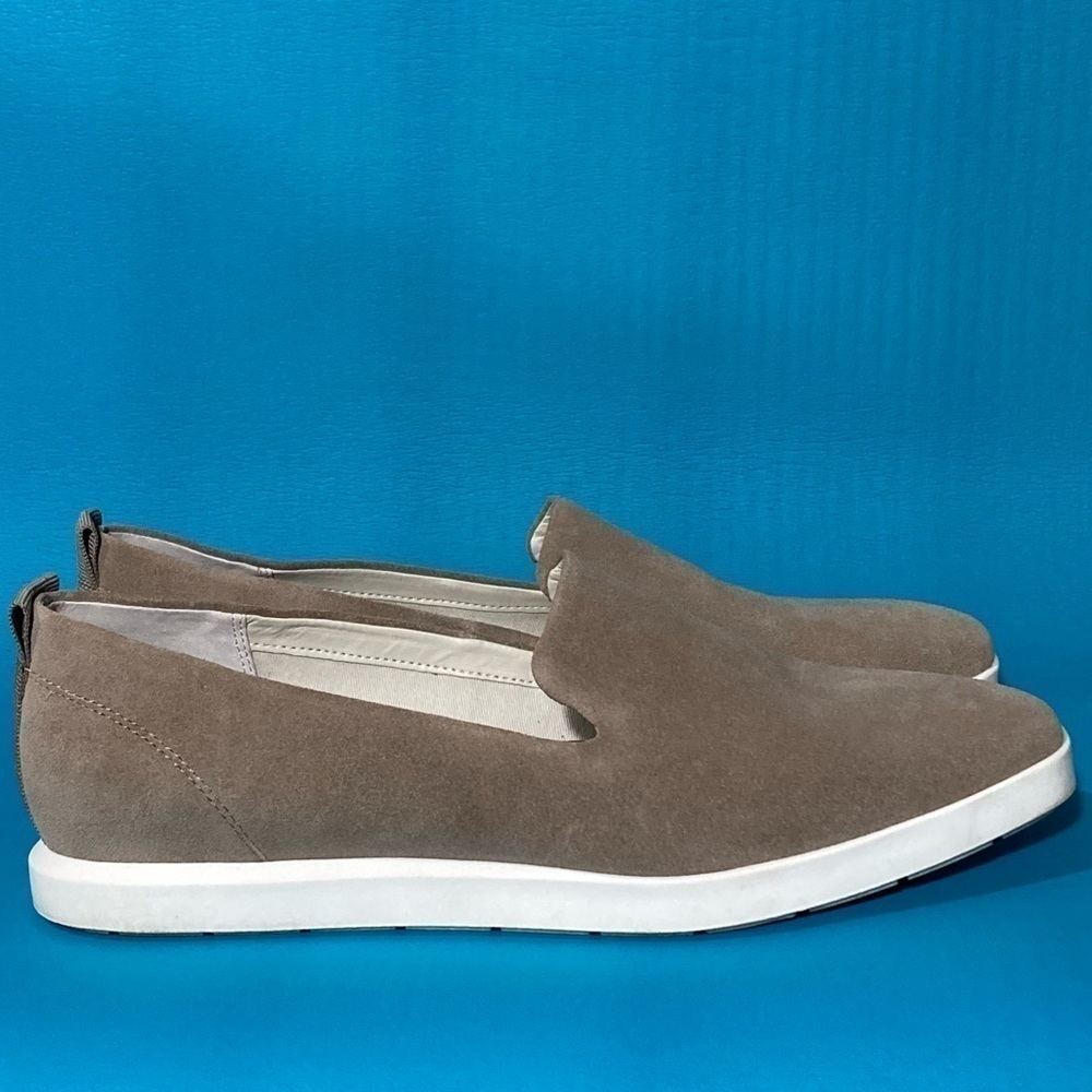 Franco Sarto Womens Boston Tan Suede Square-Toe SlipOn Casual Loafer Shoes SZ 10